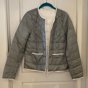 Comptoir Des Cotonniers Gray Puffer Jacket
